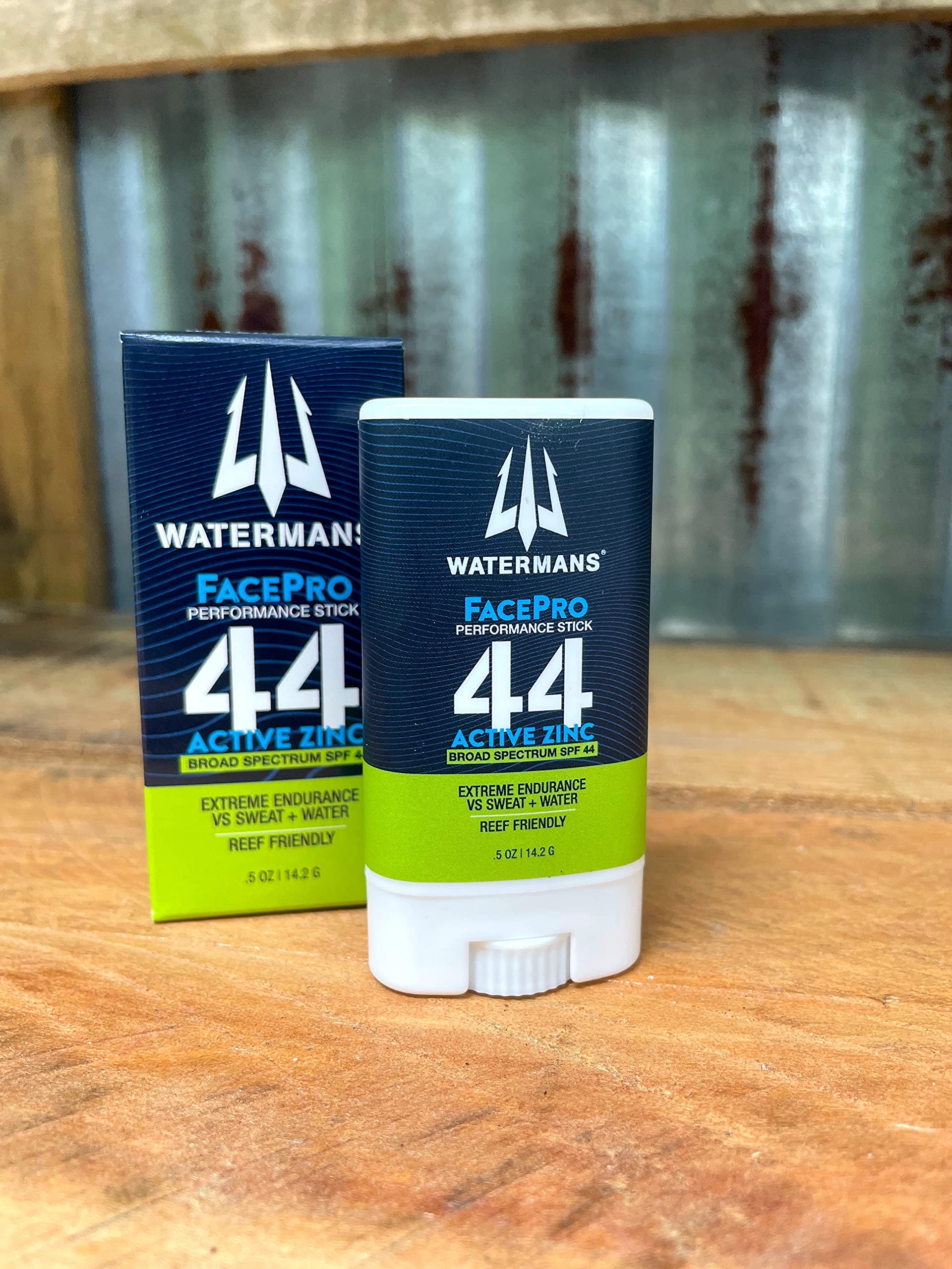 WATERMAN'S FacePro SPF 44 Mineral Sunscreen Stick – Reef Safe, Broad Spectrum (Pack of 2)