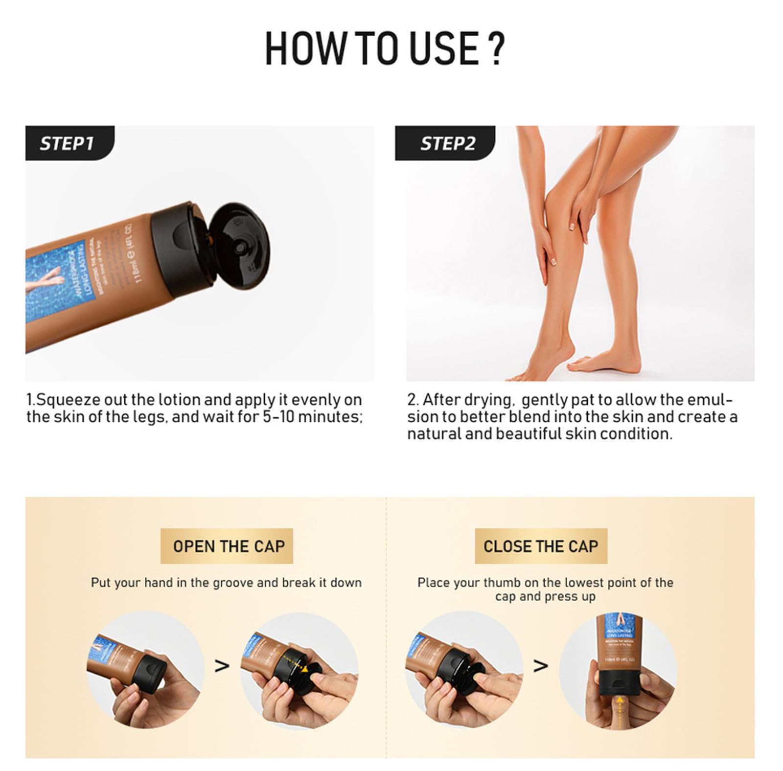 Waterproof Leg Makeup No Transfer – Vein & Scar Cover Up for Body, Tattoos & Varicose Veins – Long-Lasting Foundation for Black Skin (2#, 4oz)