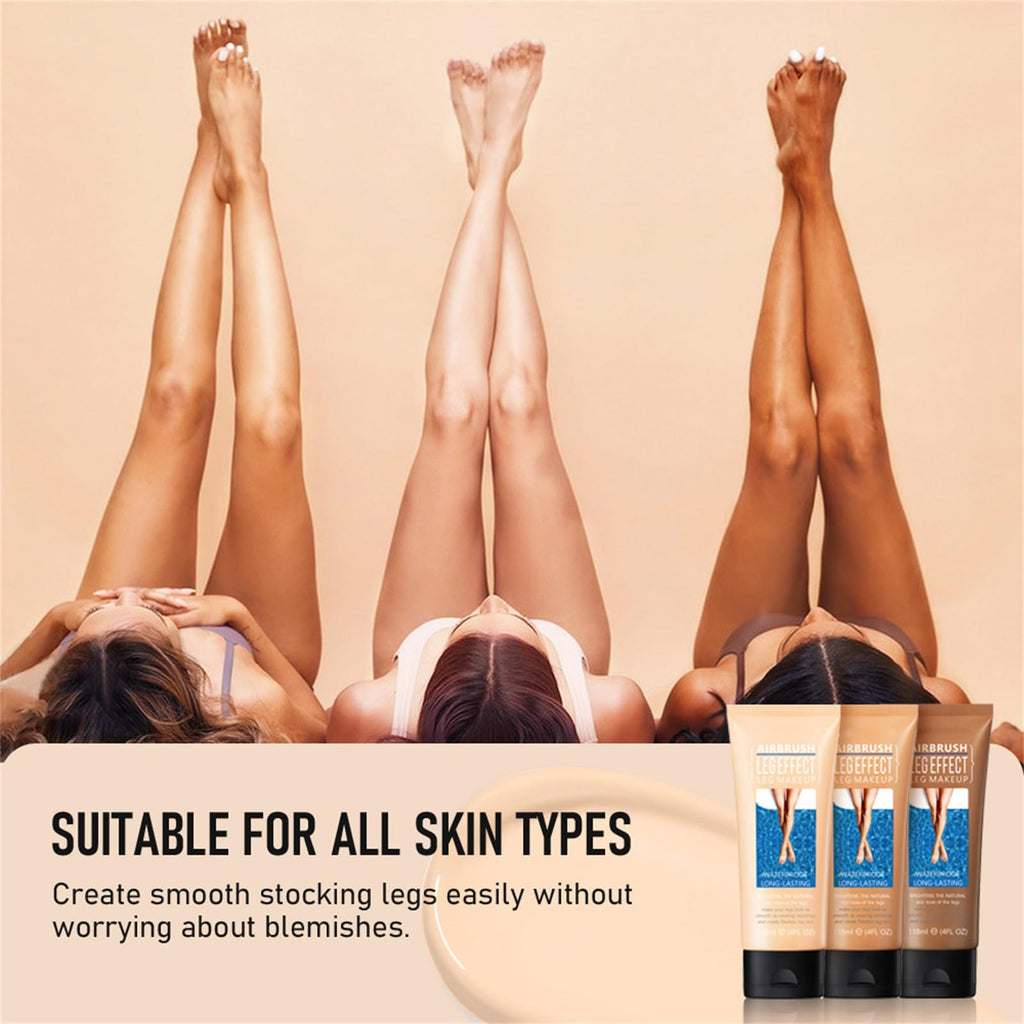 Waterproof Leg Makeup No Transfer – Vein & Scar Cover Up for Body, Tattoos & Varicose Veins – Long-Lasting Foundation for Black Skin (2#, 4oz)