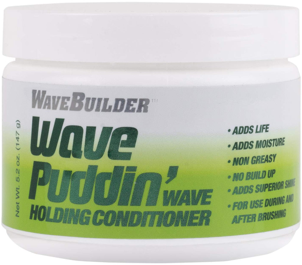 WAVEBUILDER Natural Wave Puddin 5 oz – Leave-In Conditioner for Waves