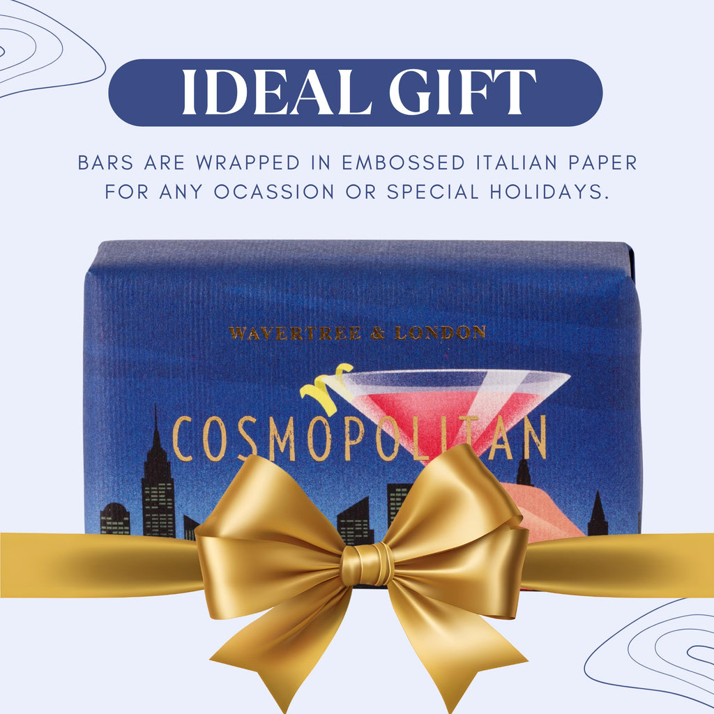 Wavertree & London Cosmopolitan Scented Natural Soap – 2 Bars (7oz) Triple-Milled with Shea Butter