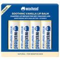 Waxhead Organic Lip Balm – Fast-Acting Hydration for Dry Lips (Vanilla) 4-Pack