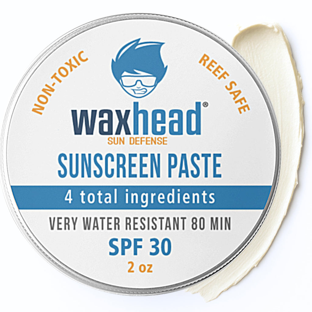 Waxhead Zinc Oxide SPF 30 Face & Nose | Mineral Sunscreen Paste, Reef Safe, 2oz Travel Size