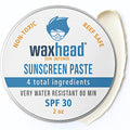 Waxhead Zinc Oxide SPF 30 Face & Nose | Mineral Sunscreen Paste, Reef Safe, 2oz Travel Size
