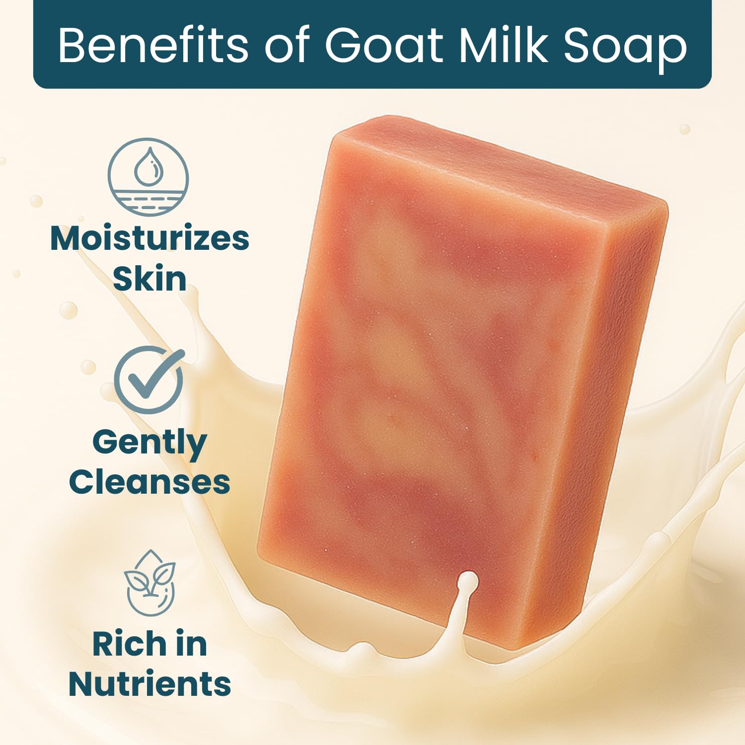 Way Natural Goat Milk Soap Bar Cherry Almond (3 Pack) – Premium Handmade in USA, 5oz Each