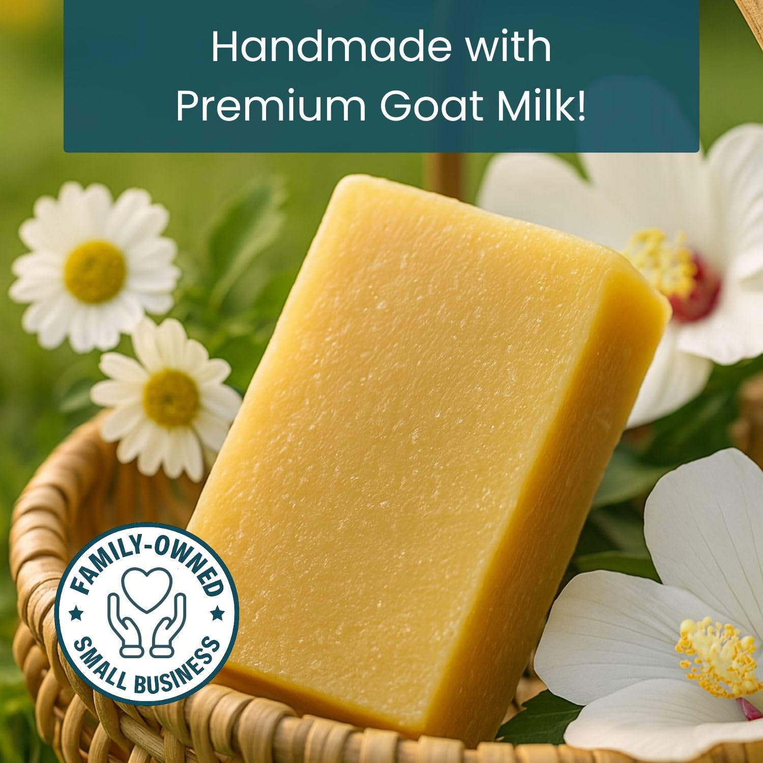 Way Natural Goat Milk Soap Bar Cherry Almond (3 Pack) – Premium Handmade in USA, 5oz Each