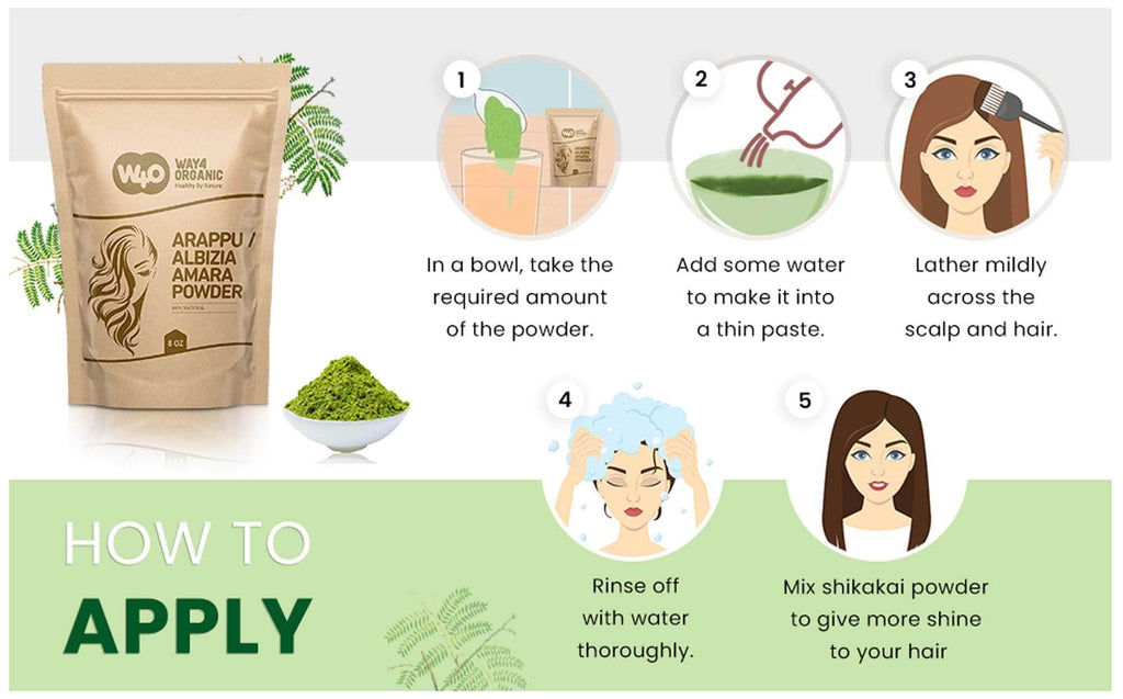 WAY 4 ORGANIC W4O Arappu Powder 8 Oz – Natural Hair Care & Scalp Support