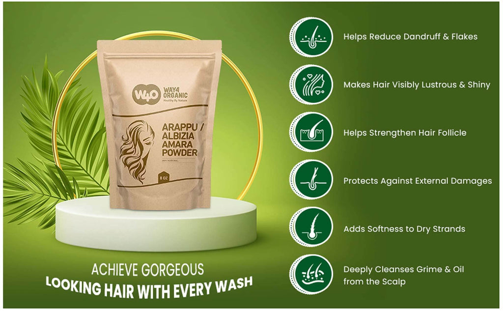 WAY 4 ORGANIC W4O Arappu Powder 8 Oz – Natural Hair Care & Scalp Support