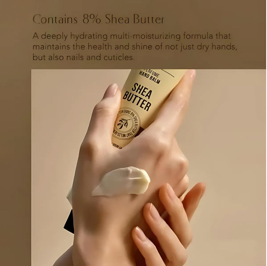 WDressroom Perfume Scented Hand Balm with 8% Shea Butter – Non-Greasy, Fast-Absorbing Korean Hand Cream, 75 ml
