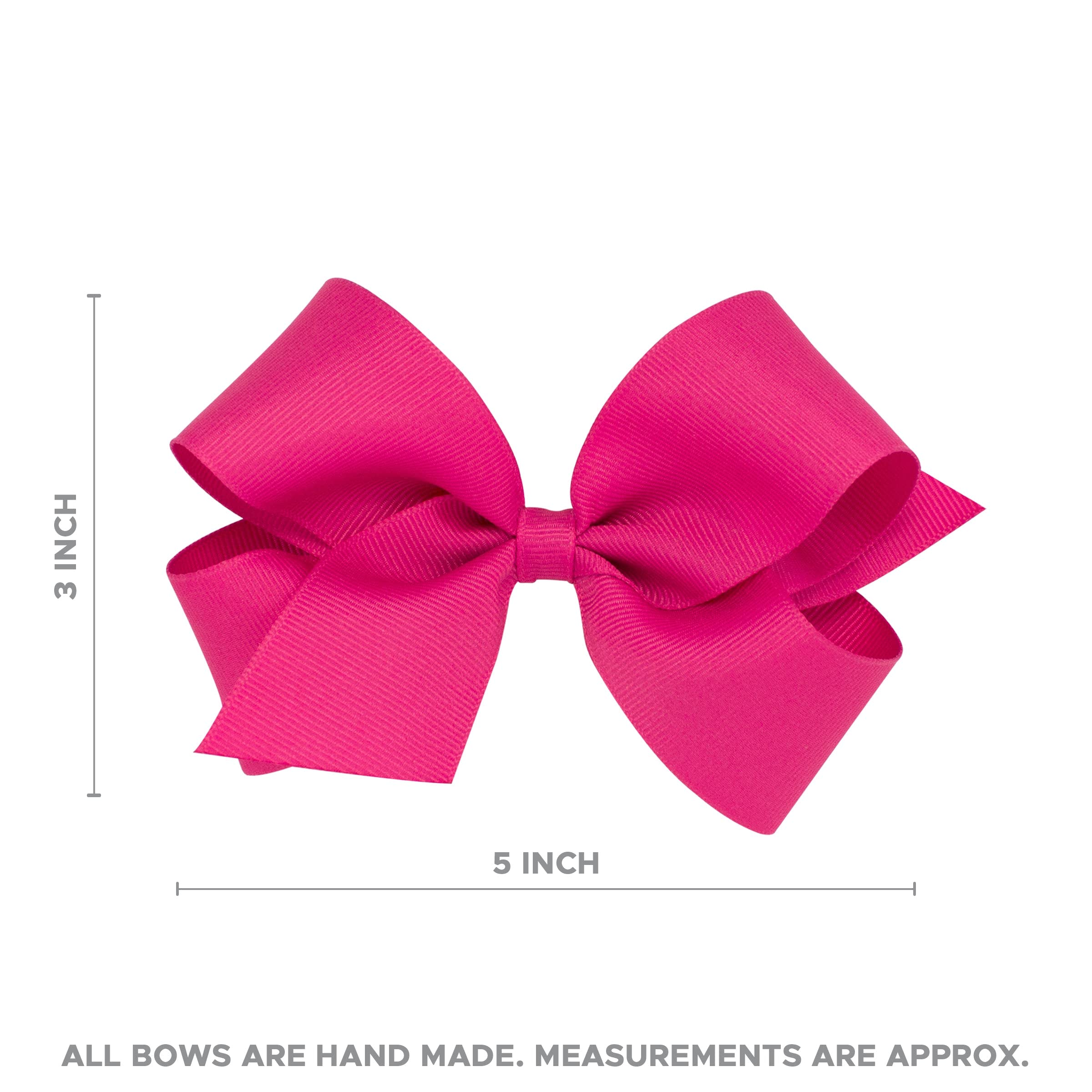 Divine Creations Clemson Game Day Two-Tone Hair Bow on WeeStay Clip – Medium, Classic Grosgrain | Wee Ones