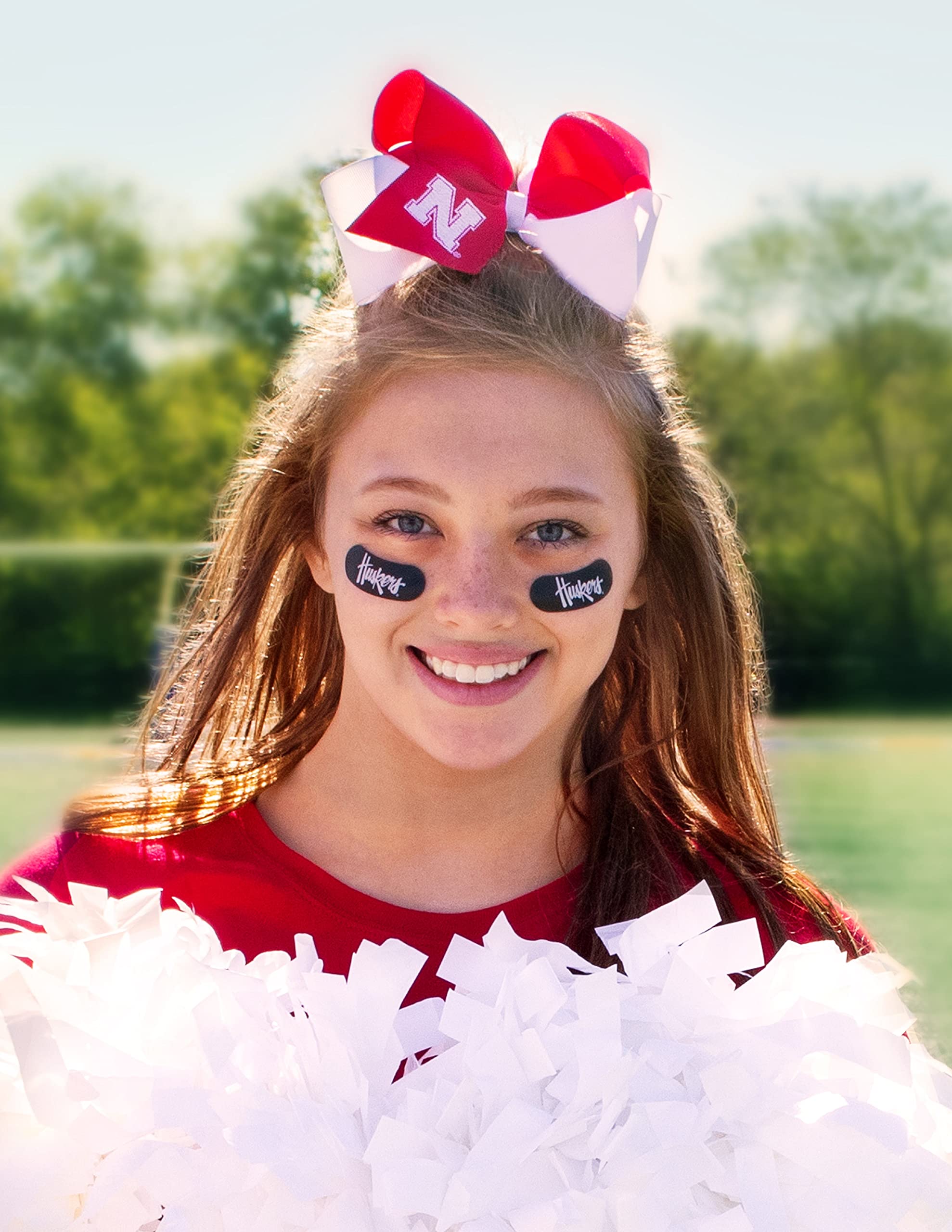 Divine Creations Girls' Collegiate Two-Tone Game Day Hair Bow by Wee Ones | WeeStay Clip | Classic Grosgrain – King, Alabama