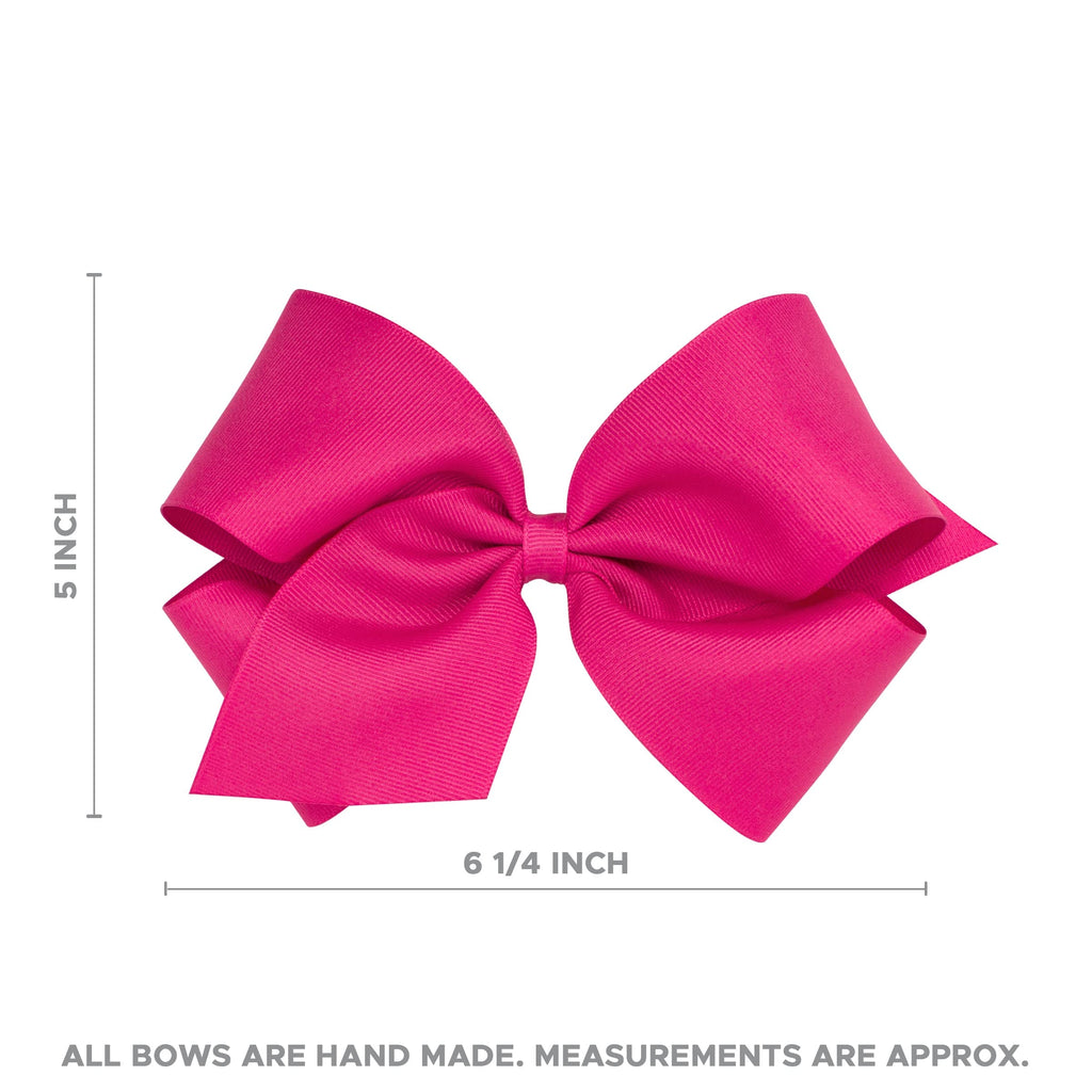 Divine Creations Girls' Collegiate Game Day Two-Tone Hair Bow by Wee Ones on a WeeStay Clip – Oklahoma State