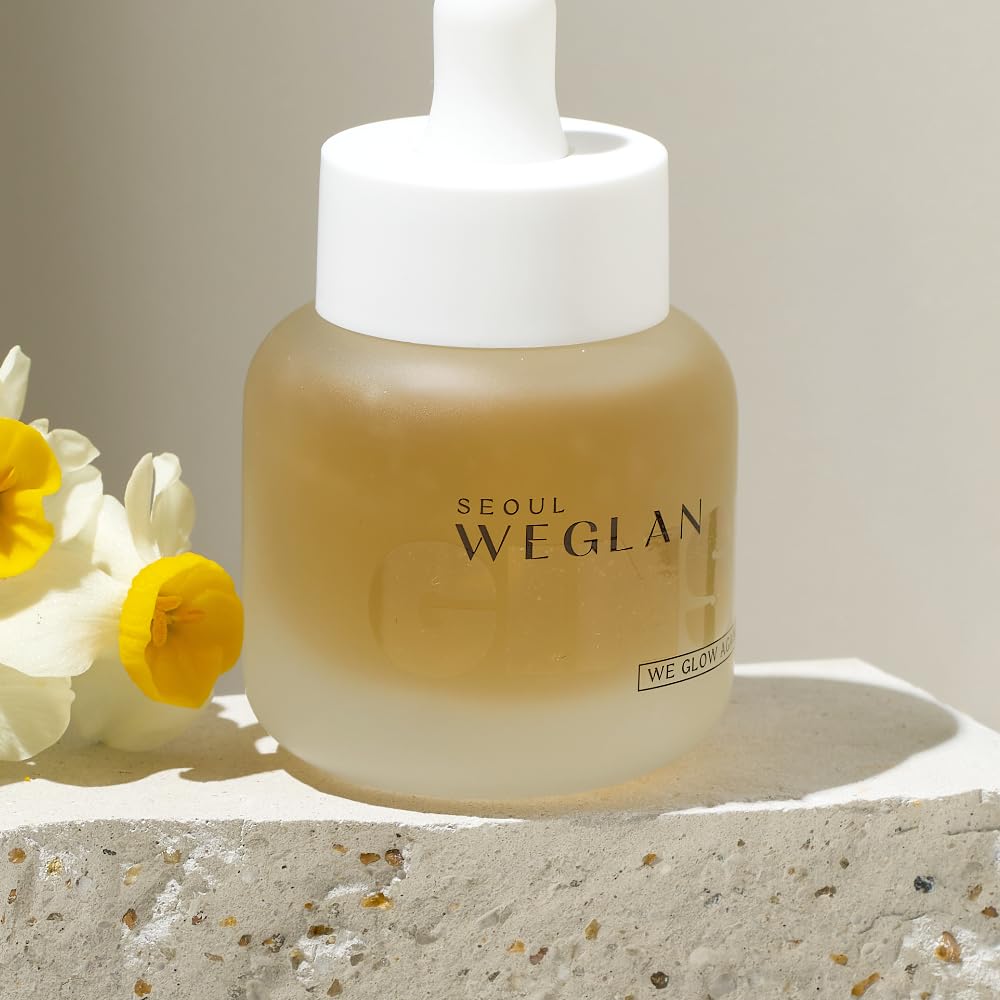 WEGLAN K-Ginseng Glow Ampoule – Hydrating Korean Serum with 6-Year Ginseng & B5