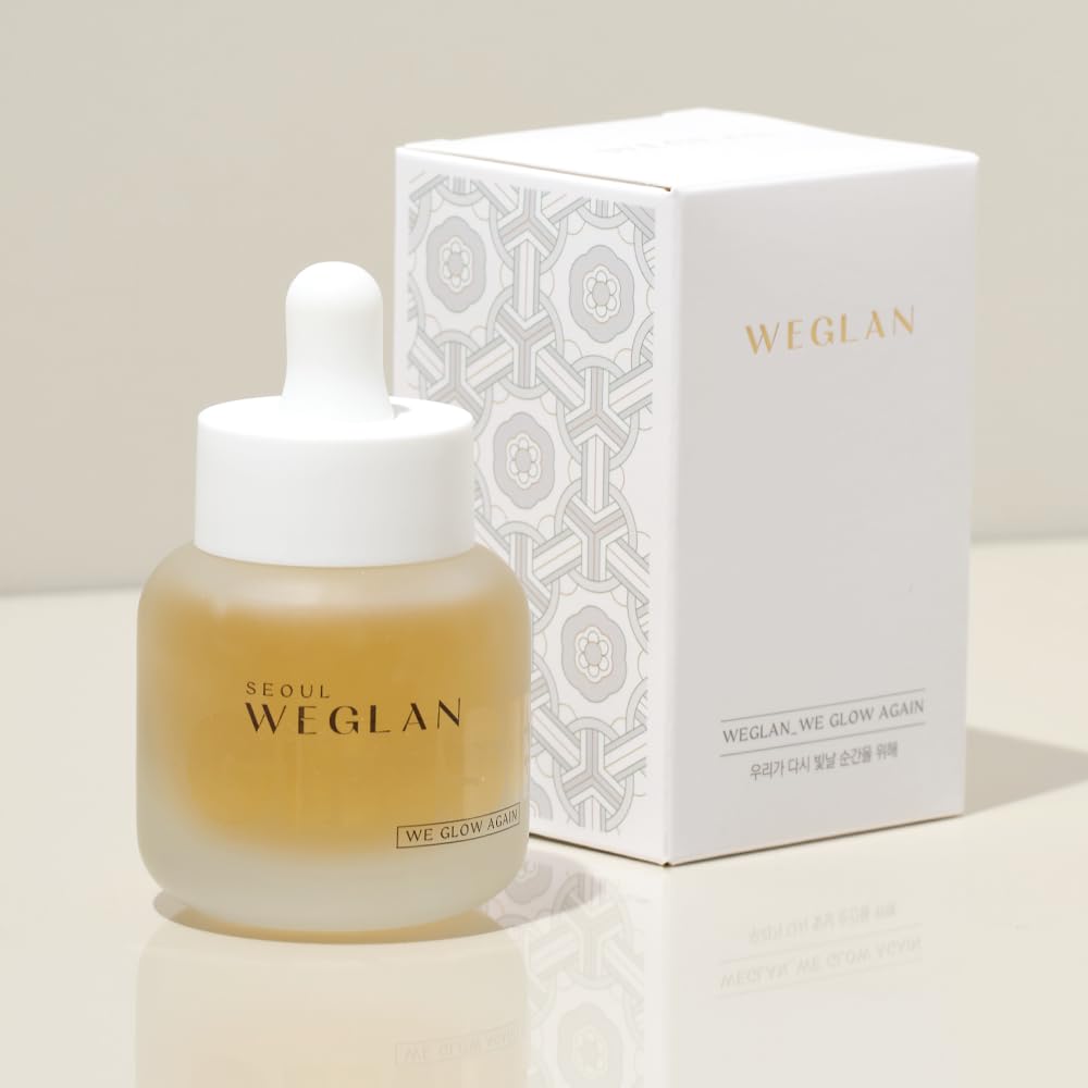 WEGLAN K-Ginseng Glow Ampoule – Hydrating Korean Serum with 6-Year Ginseng & B5
