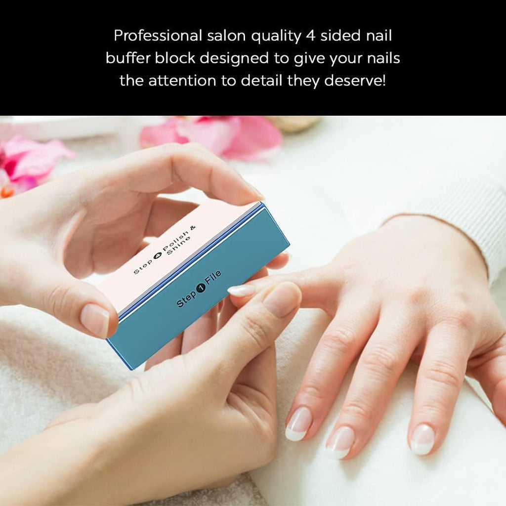 WEILUSI 4-Way Nail Buffer Block Kit – 6 Pack Nail Files & Buffers