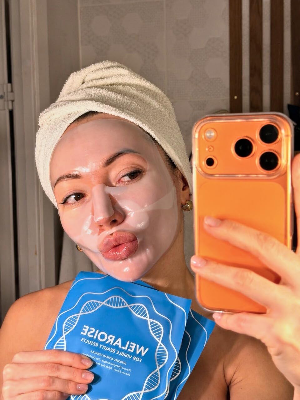 Welaroise Bio Protein Collagen Hydrogel Mask – 35% More Collagen, Deep Hydration (5 Pack)