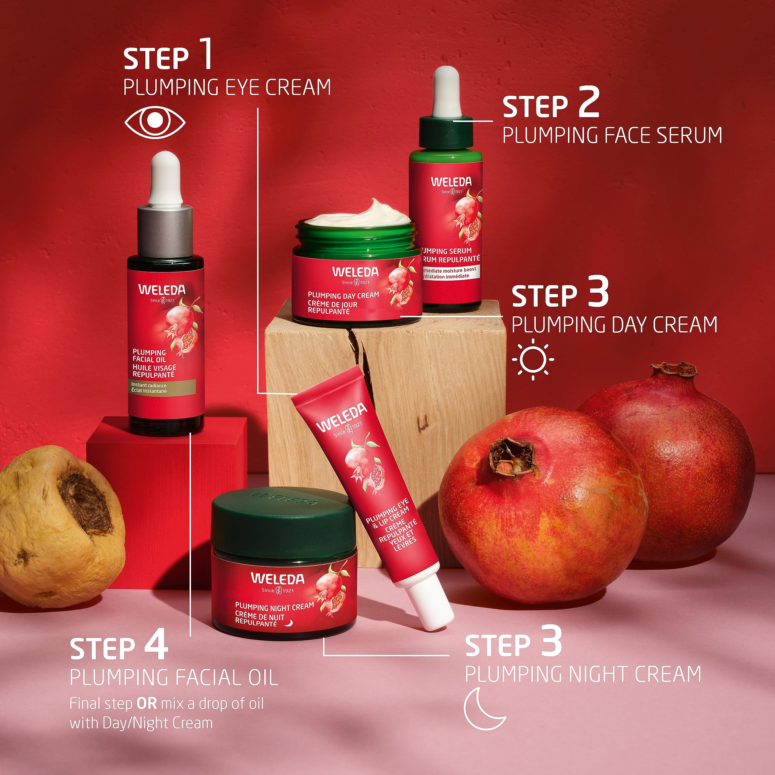 Weleda Plumping Night Cream – Plant-Rich Moisturizer with Pomegranate & Maca Root Peptides