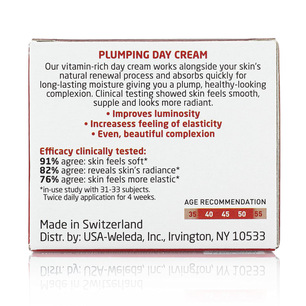 Weleda Face Care Plumping Day Cream – Pomegranate & Maca Root Peptides, 1.3 oz