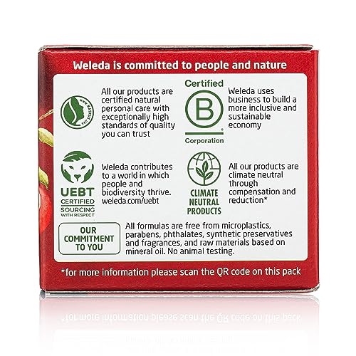 Weleda Face Care Plumping Day Cream – Pomegranate & Maca Root Peptides, 1.3 oz