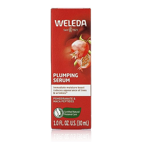Weleda Face Care Plumping Serum – Plant Rich Serum with Pomegranate & Maca