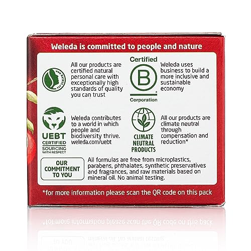 Weleda Plumping Night Cream – Plant-Rich Moisturizer with Pomegranate & Maca Root Peptides