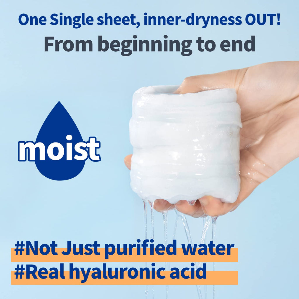 Wellage Real Hyaluronic Blue Toner Pad – Korean Skincare Pore Care, Hydration, 70 Sheets