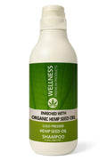 Wellness Premium Organic Hemp Shampoo – Hair Growth & Color Safe, 33.8oz (1L) – Vegan