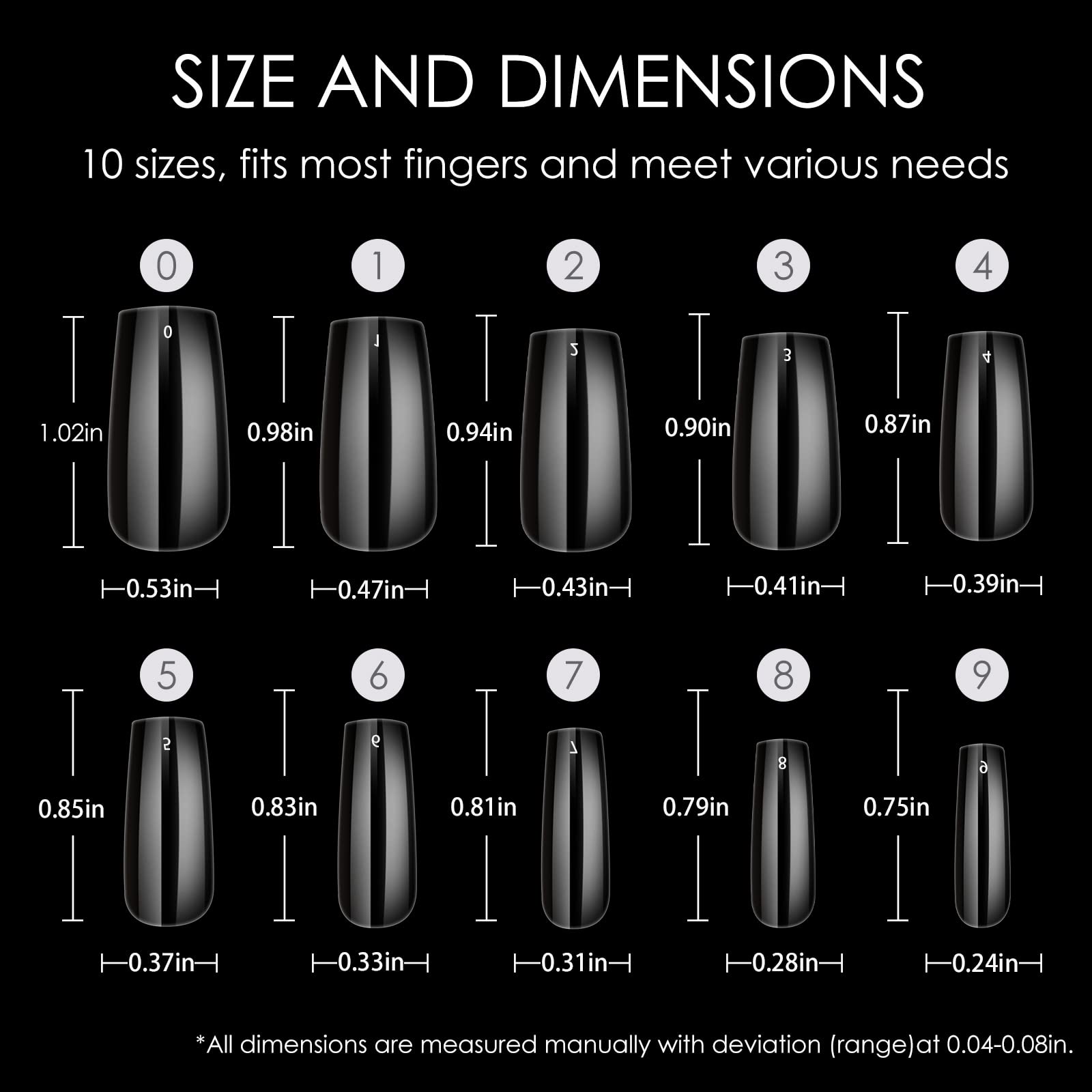 Wellquinn Short Square Nail Tips – 360pcs Full-Cover Gel Extensions for DIY French Manicure