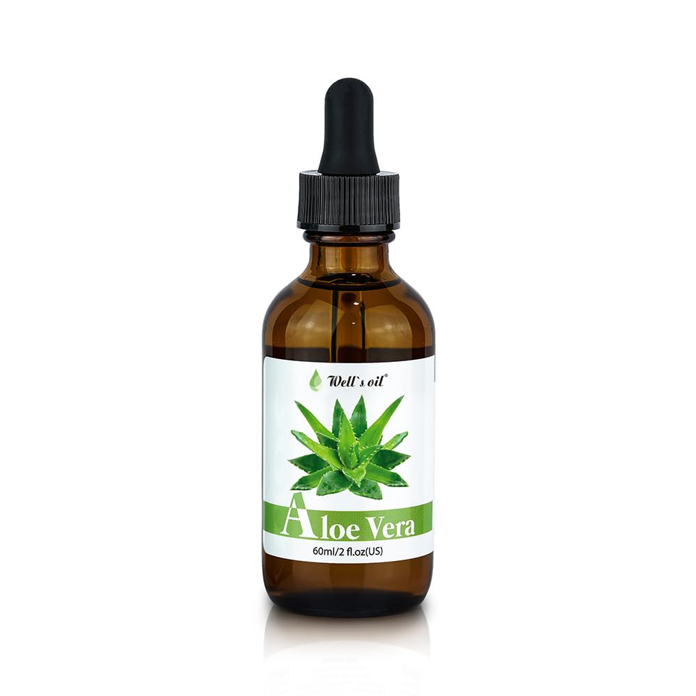 Well's Oil Aloe Vera Oil – Hydrating & Nourishing for Skin & Hair (2 oz / 60 ml)