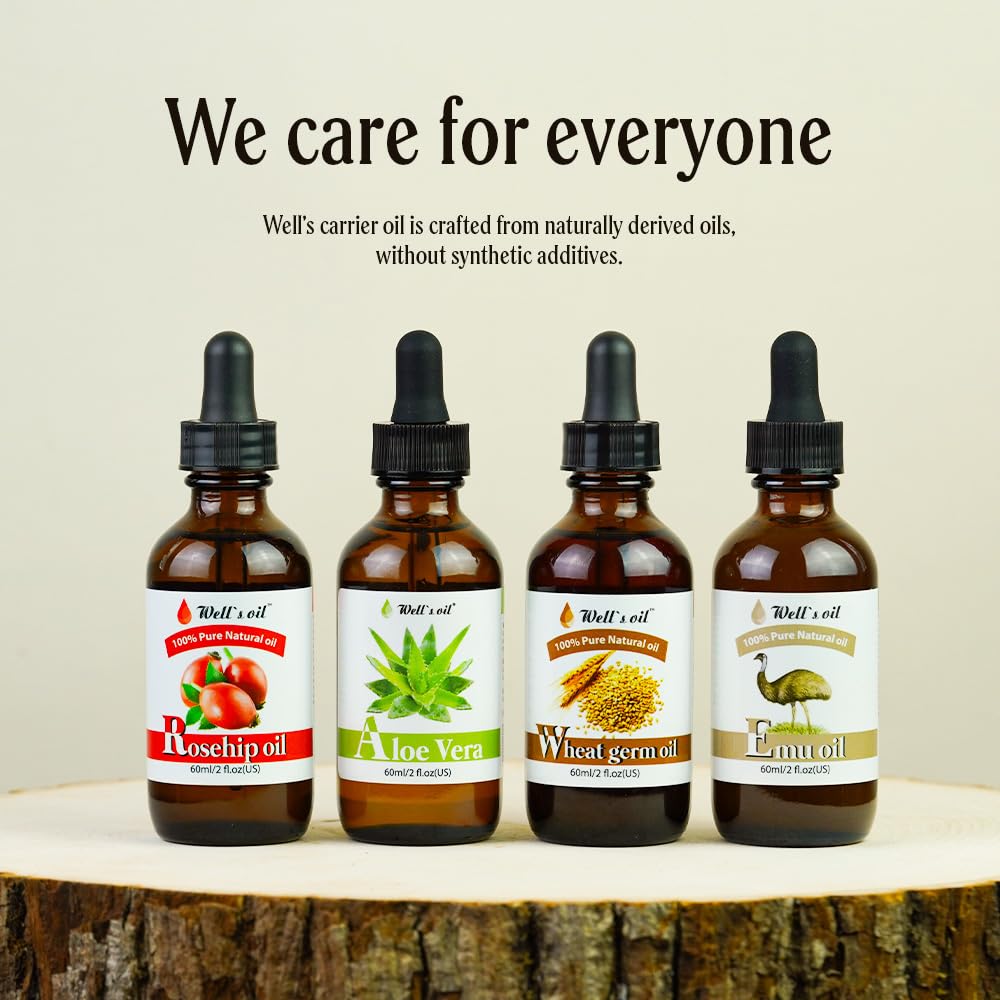 Well's Oil Aloe Vera Oil – Hydrating & Nourishing for Skin & Hair (2 oz / 60 ml)