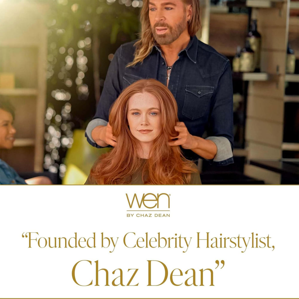 WEN by Chaz Dean Tea Tree Styling Creme - Leave-In Hair Cream for Frizz, Heat Protection & Shine | 6 Fl Oz
