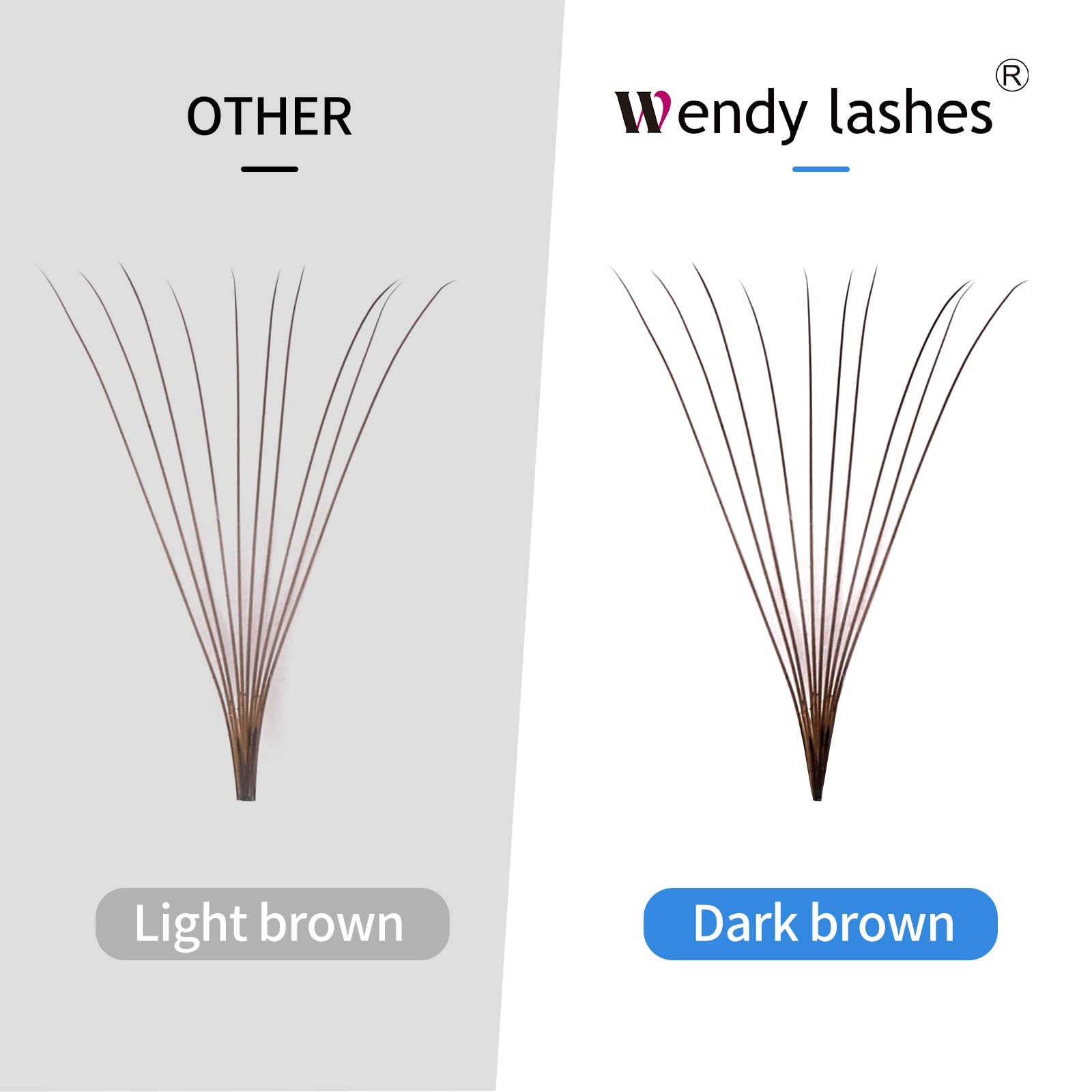 Wendy Lashes Premade 10D Mixed Volume Fans 0.07mm C/D Curl – 500PCS, Handmade