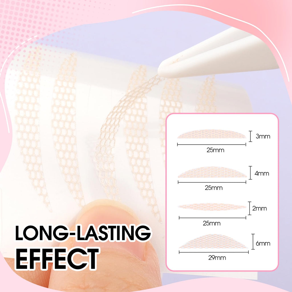 Wendy Lashes 1248-Pcs Invisible Double Eyelid Tapes – Waterproof Lifter Strips