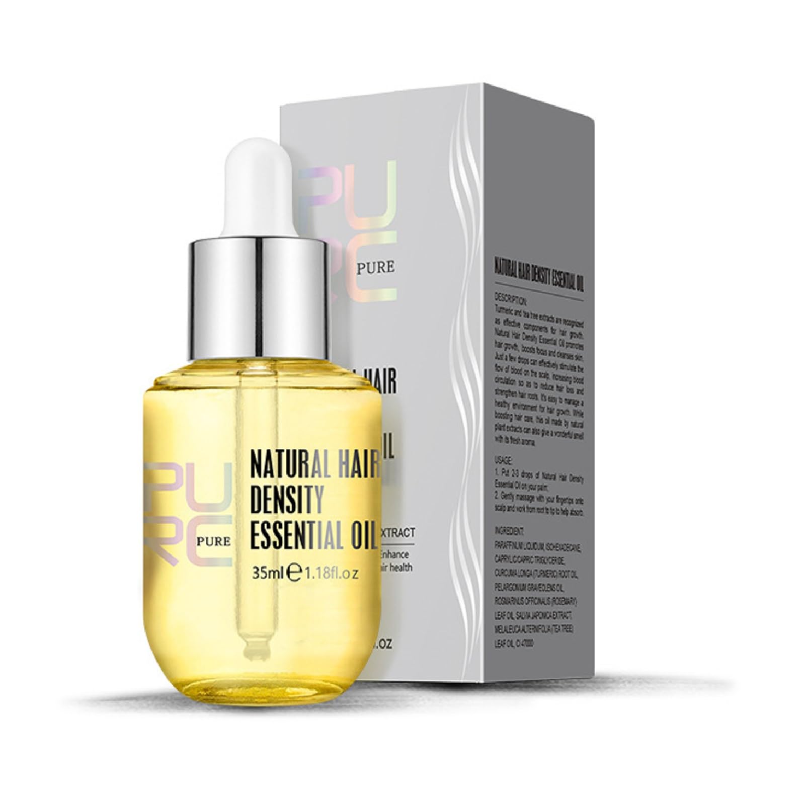 WenFeng PURC Natural Hair Density Essential Oil – Hair Regrowth Serum for Women & Men (35 ML)