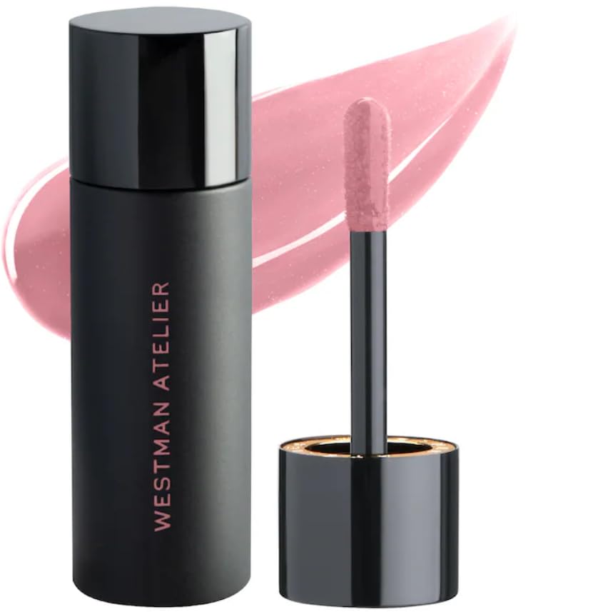 Westman Atelier Squeaky Clean Liquid Lip Balm in Chou Chou + Free Aloe Vera Sheet Masque