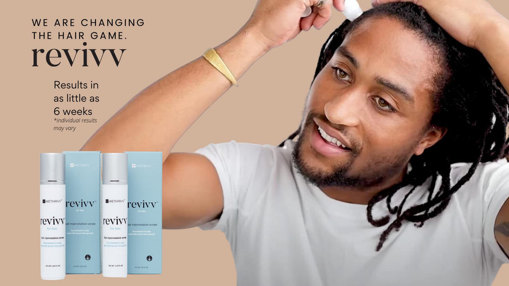 WETHRIVV REVIVV Hair Growth Serum for Men — 2-Pack, 100% Natural