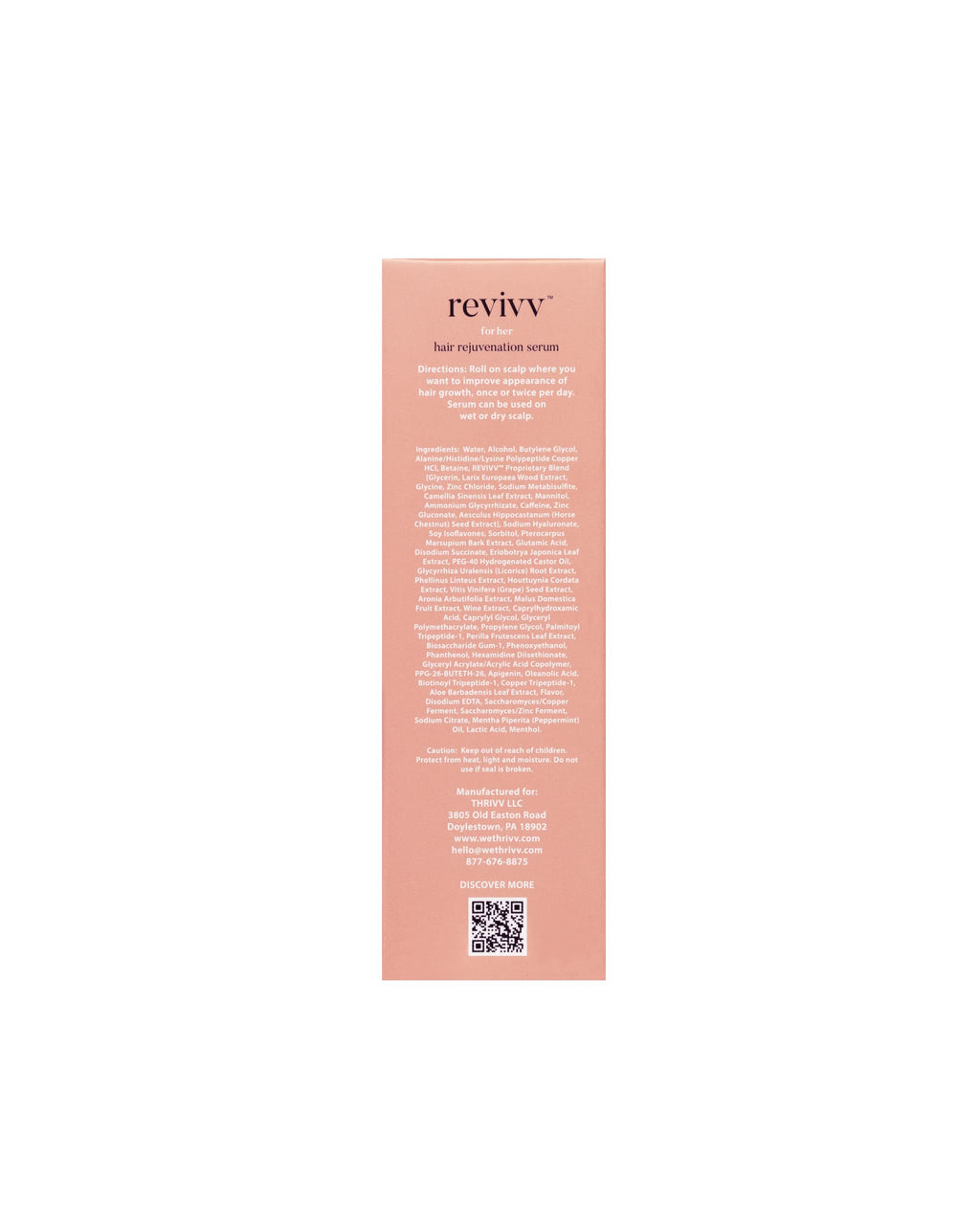 WETHRIVV REVIVV Women’s Hair Serum 2-Pack – Naturally Thicker, Fuller Hair