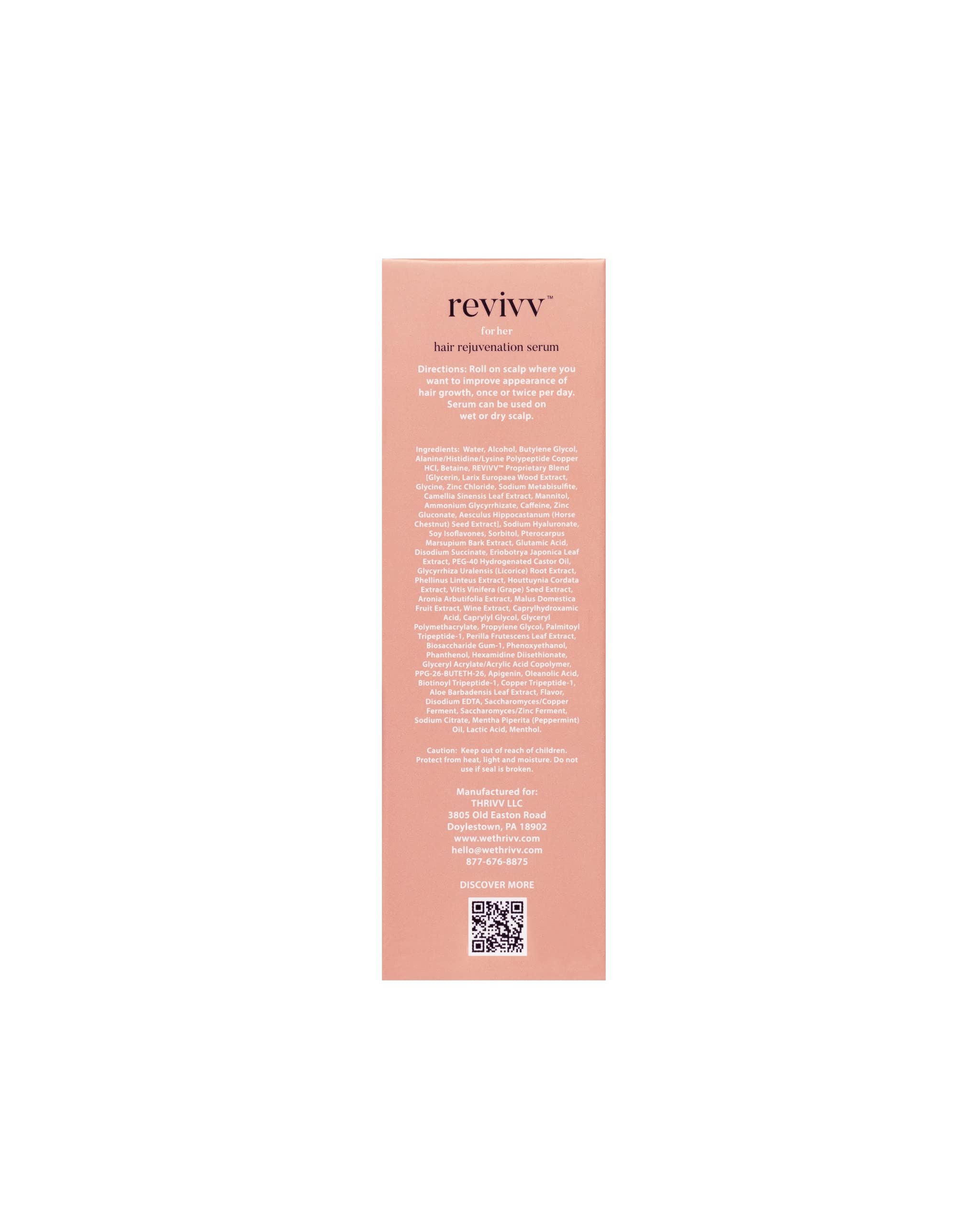 WETHRIVV REVIVV Women’s Hair Serum 2-Pack – Naturally Thicker, Fuller Hair