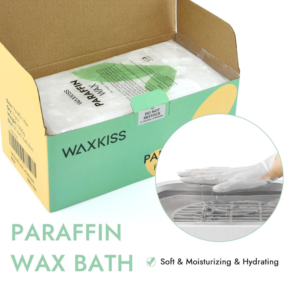 WeWax Paraffin Wax Refills – 6 Pack Unscented for Hands & Feet
