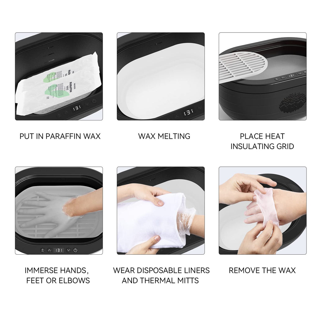 WeWax Paraffin Wax Refills – 6 Pack Unscented for Hands & Feet