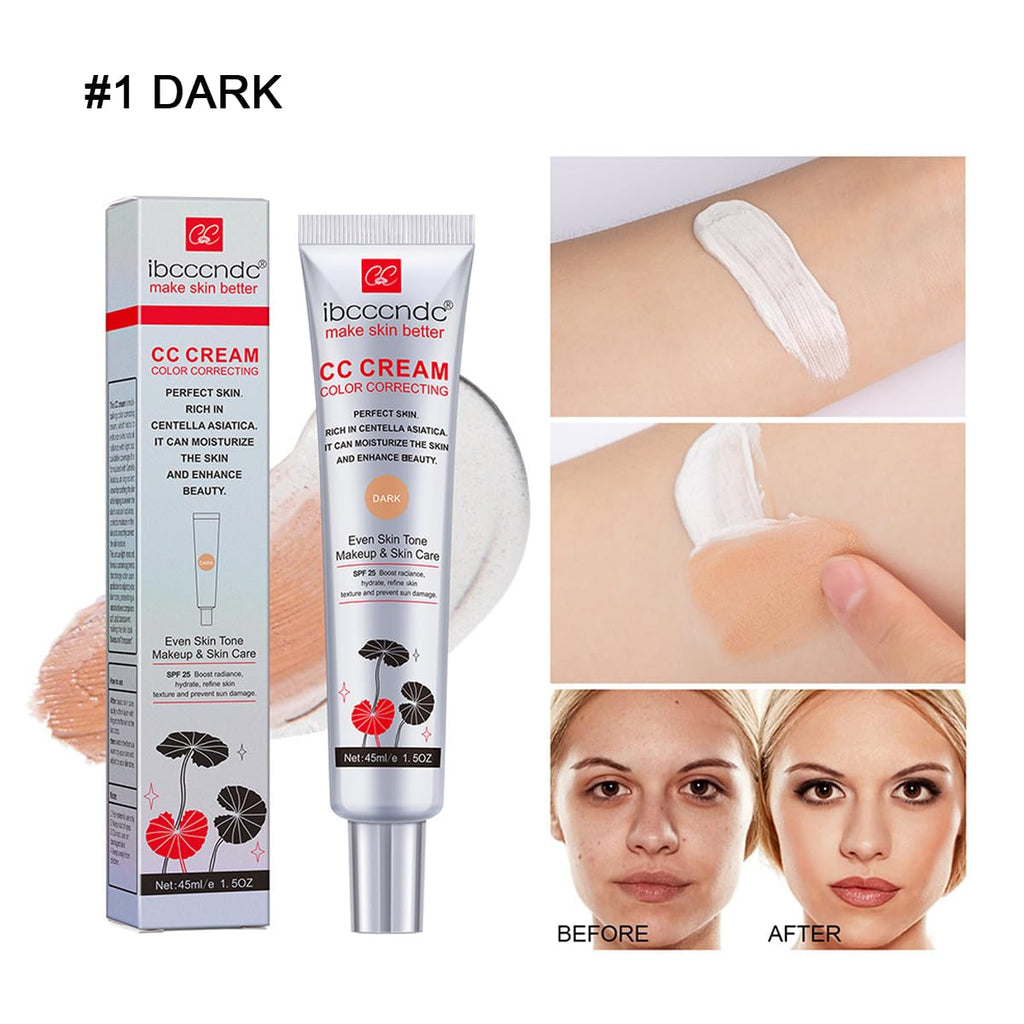 WFWJ Color Correcting CC Cream SPF25 – Full Coverage Foundation & Hydrating Serum