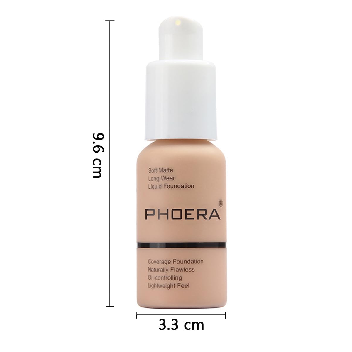 WFWJ Phoera Foundation 2 Pack Buff Beige – Full Coverage Matte Foundation with Oil Control