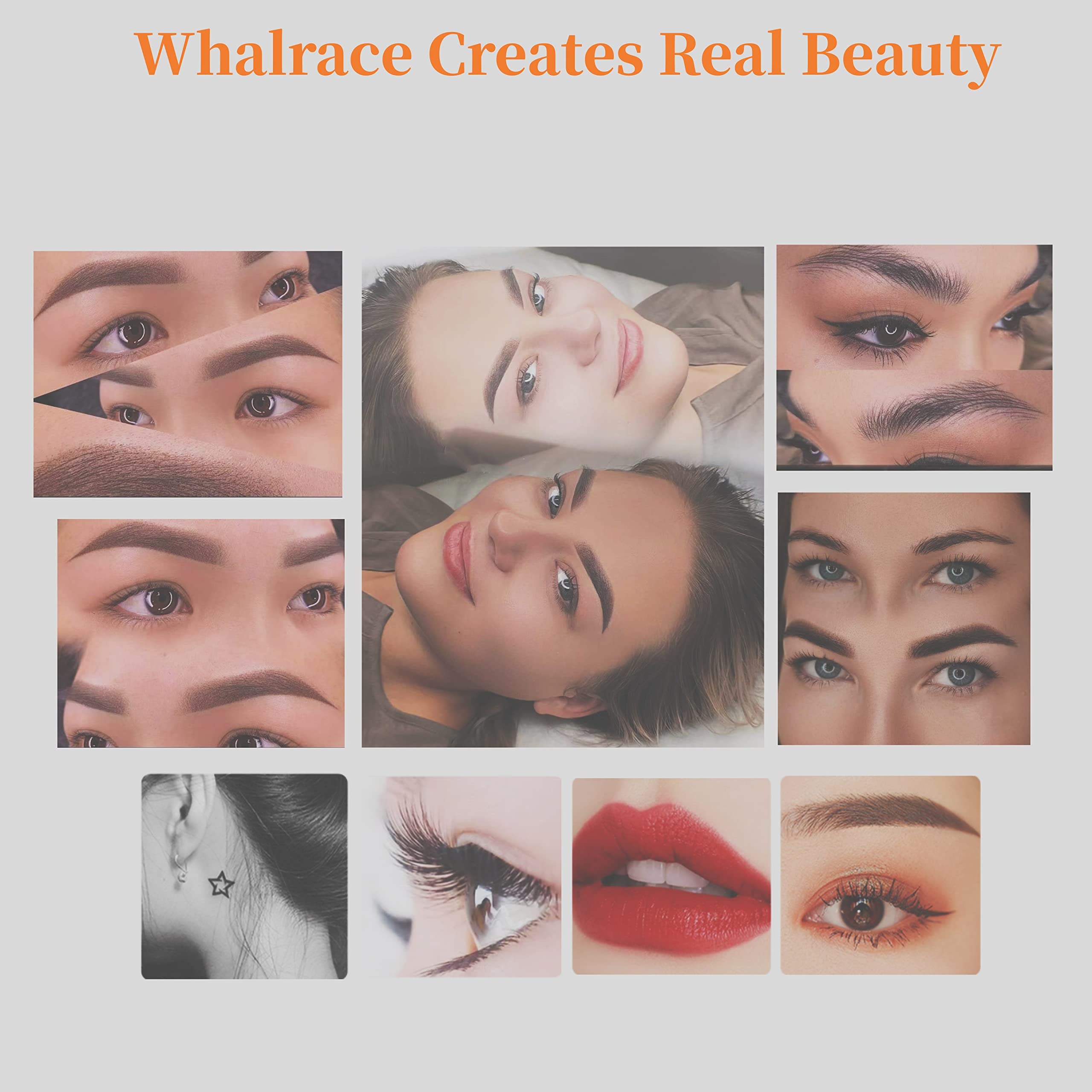 Whalrace PMU Needles 10 Pcs – Safe Disposable 1P/1R Microblading Needles & 1RL Shading for Brows, Eyeliner, Lip Tinting