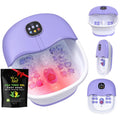 WHALSTAR Collapsible Foot Spa Bath Massager with Heat, Bubbles, Jets and Tea Tree Oil Soak