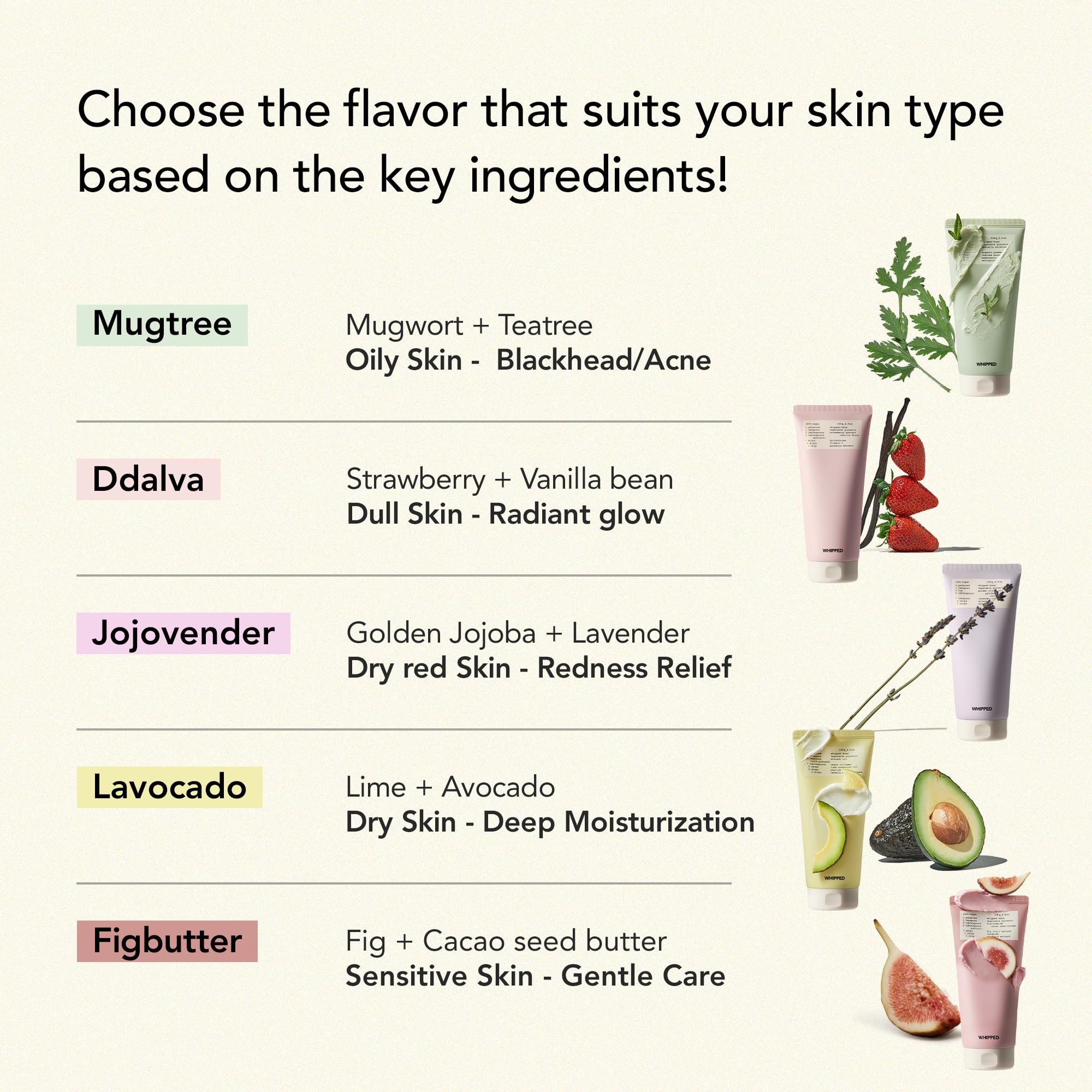 Whipped Semo Korean Skincare Face Wash – Vegan Dual Cleanser & Mask for Dry Skin