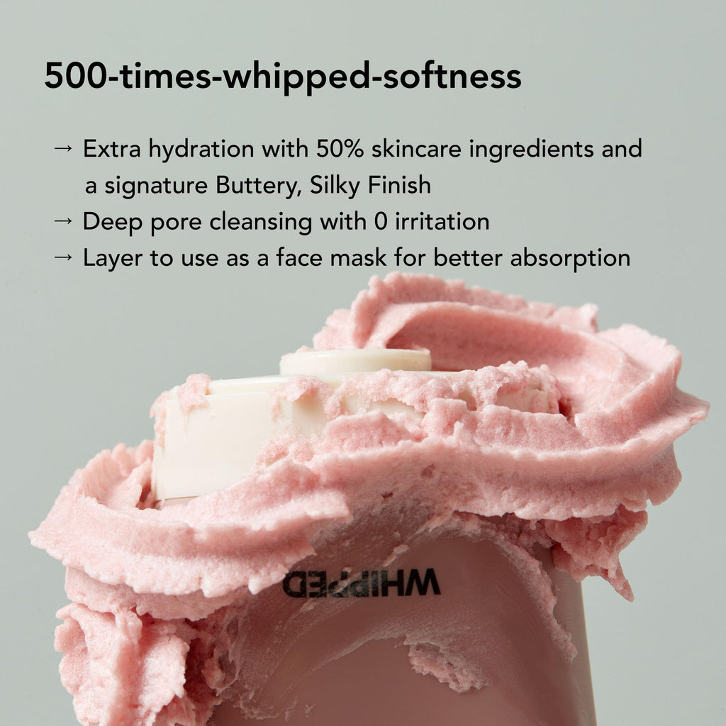 Whipped Semo Korean Skincare Face Wash – Vegan Dual Cleanser & Mask for Dry Skin