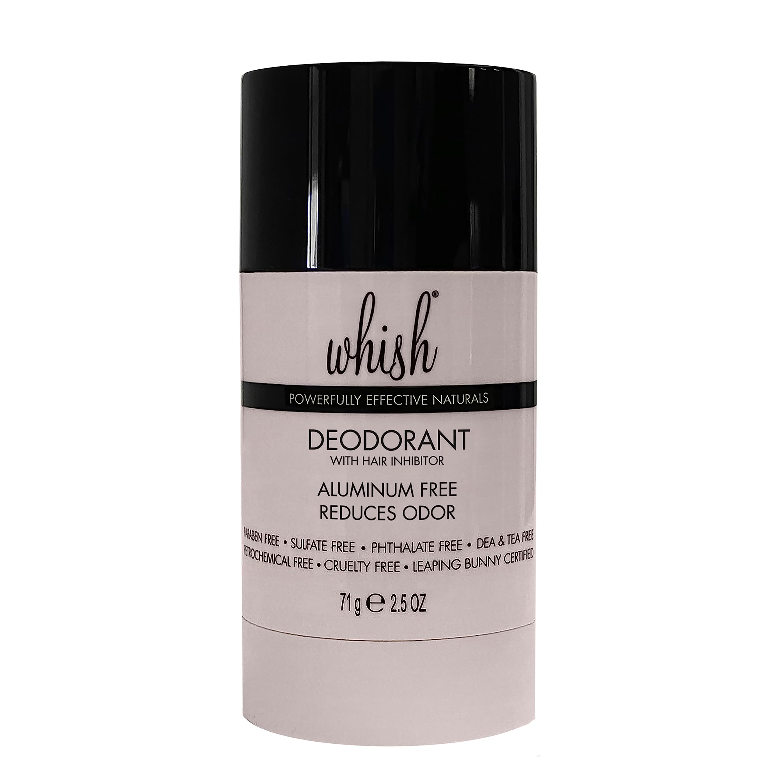 Whish Aluminum-Free Deodorant - Non-Toxic Botanical Formula, Paraben & Sulfate Free, Vegan & Cruelty-Free, 2.5 oz