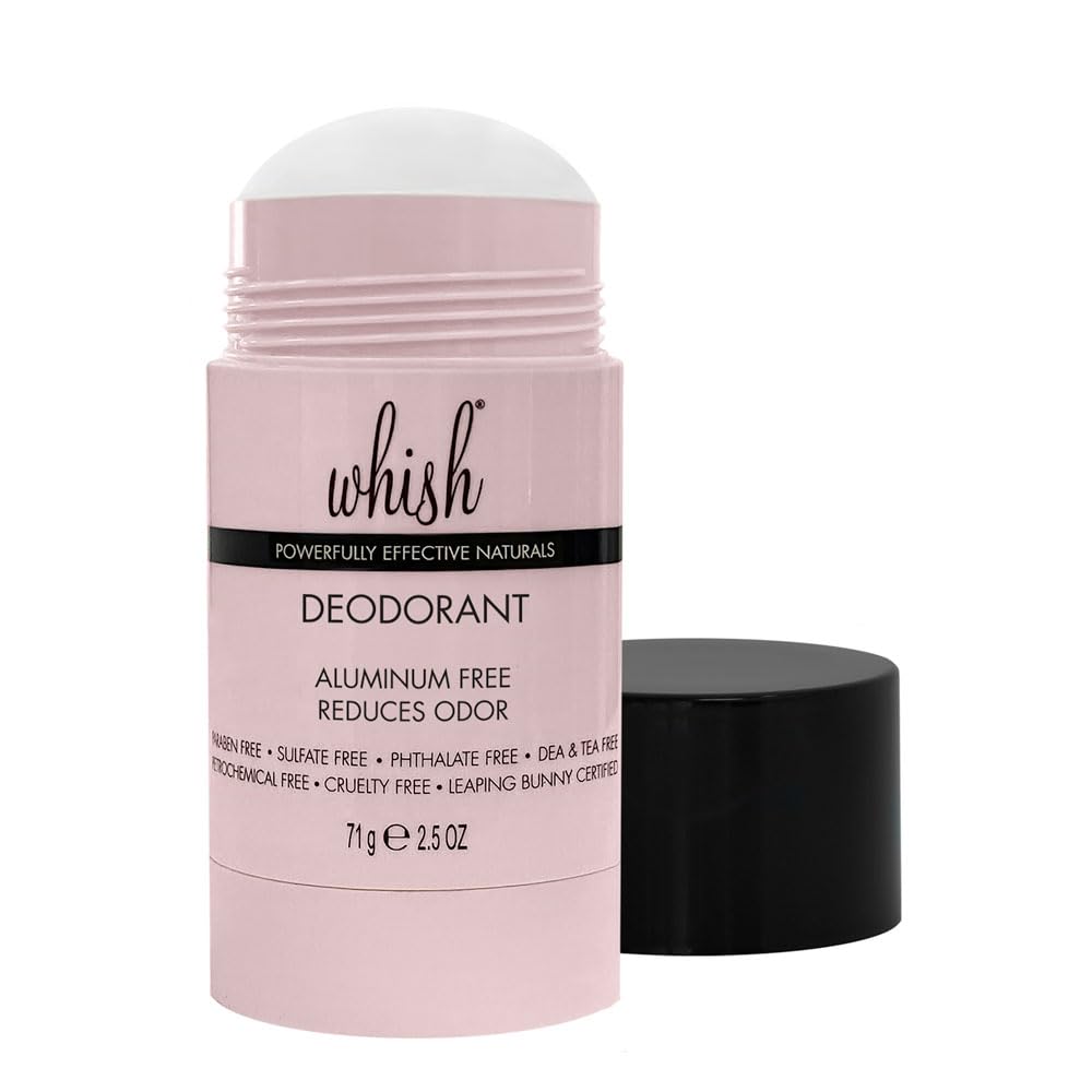 Whish Aluminum-Free Deodorant - Non-Toxic Botanical Formula, Paraben & Sulfate Free, Vegan & Cruelty-Free, 2.5 oz