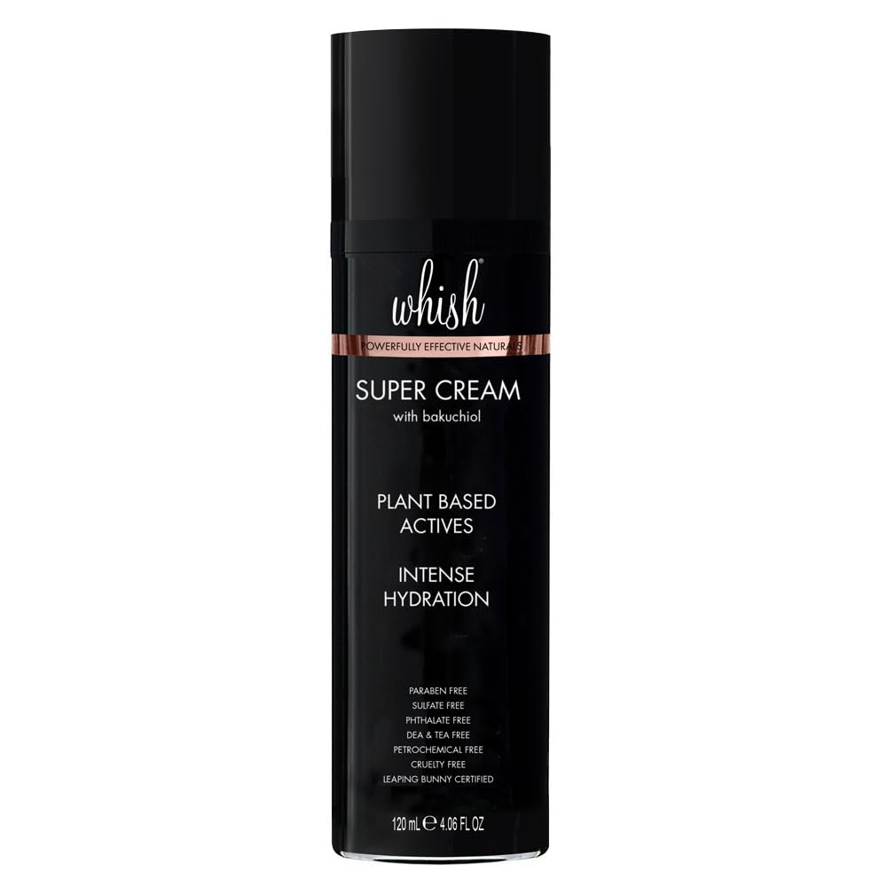 Whish Super Cream with Bakuchiol, 4 oz – Hydrating Daily Cream