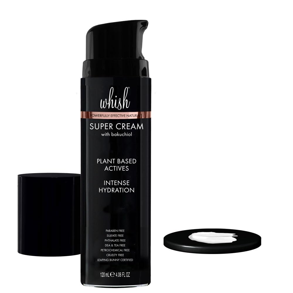 Whish Super Cream with Bakuchiol, 4 oz – Hydrating Daily Cream
